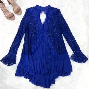 NWT Free People Secret Origins Telltale Lace Tunic
